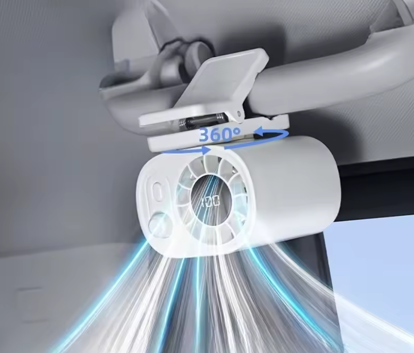 Slipstream Clip-On 360° Car Fan